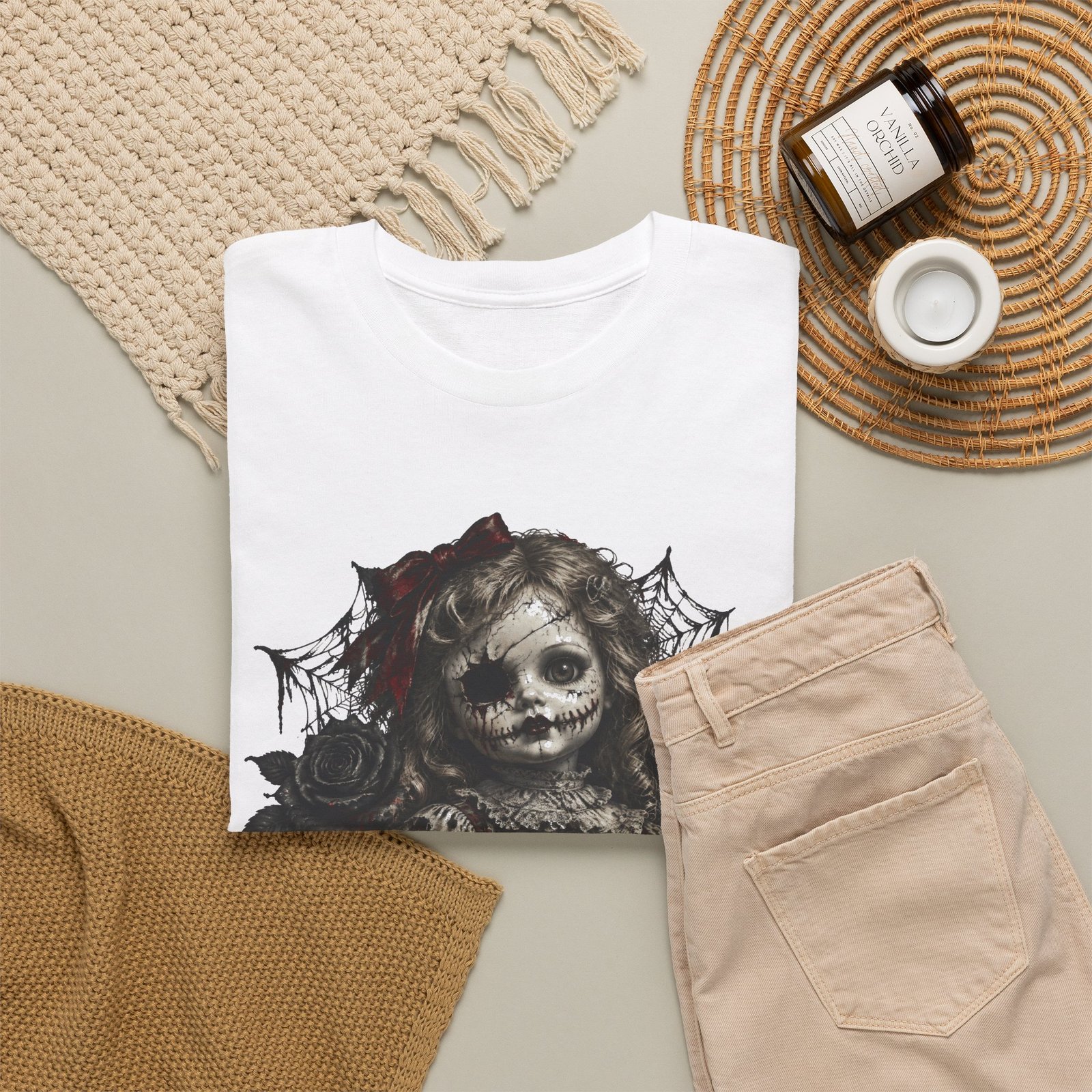 Play With Me Doll Horror T-Shirt - Image 4