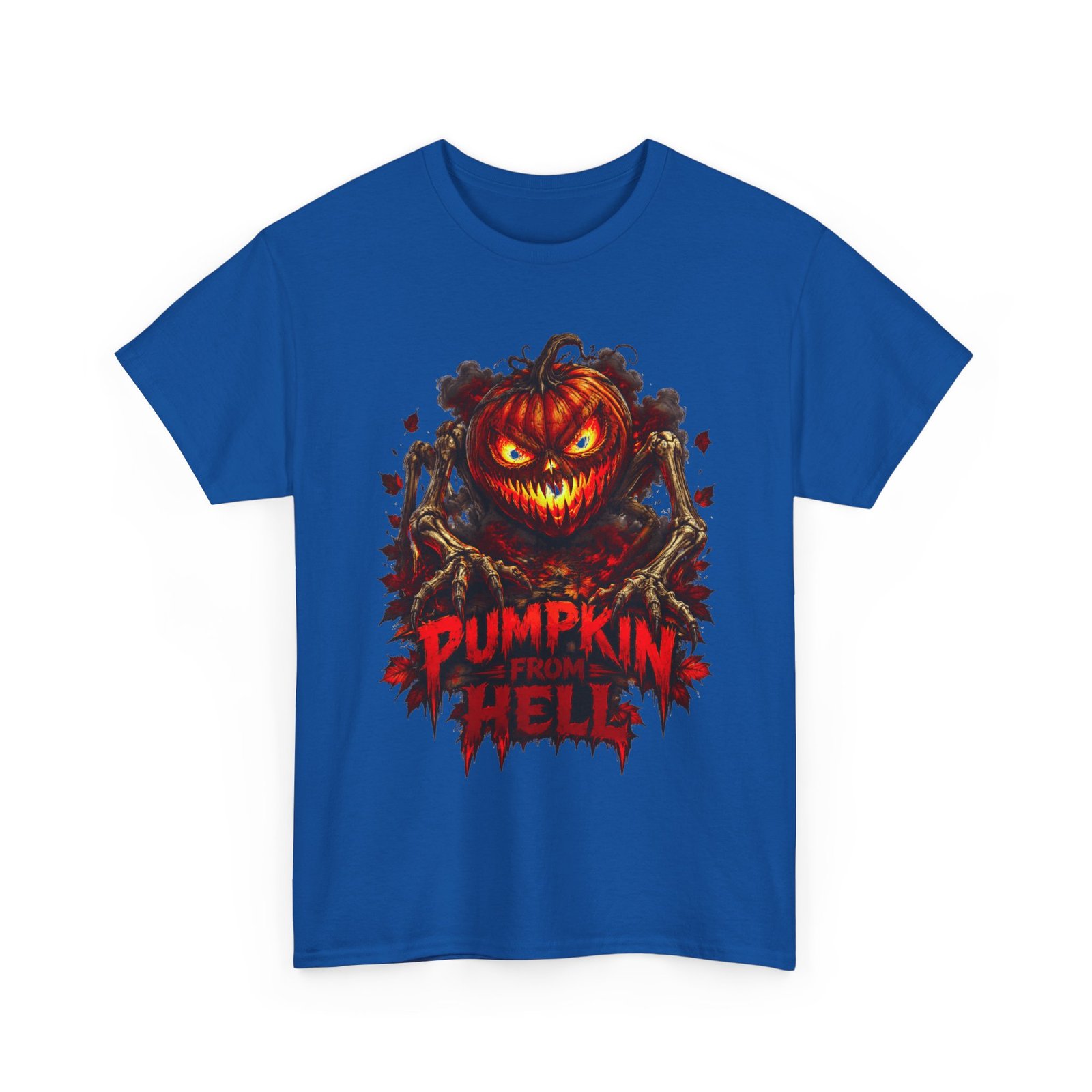 Pumpkin From Hell T-Shirt — Scary Jack-O'-Lantern Halloween Tee - Image 17