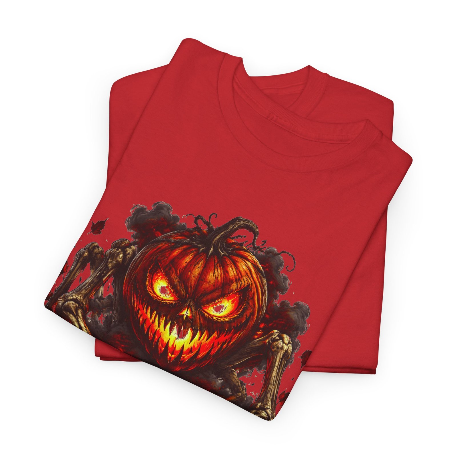 Pumpkin From Hell T-Shirt — Scary Jack-O'-Lantern Halloween Tee - Image 23