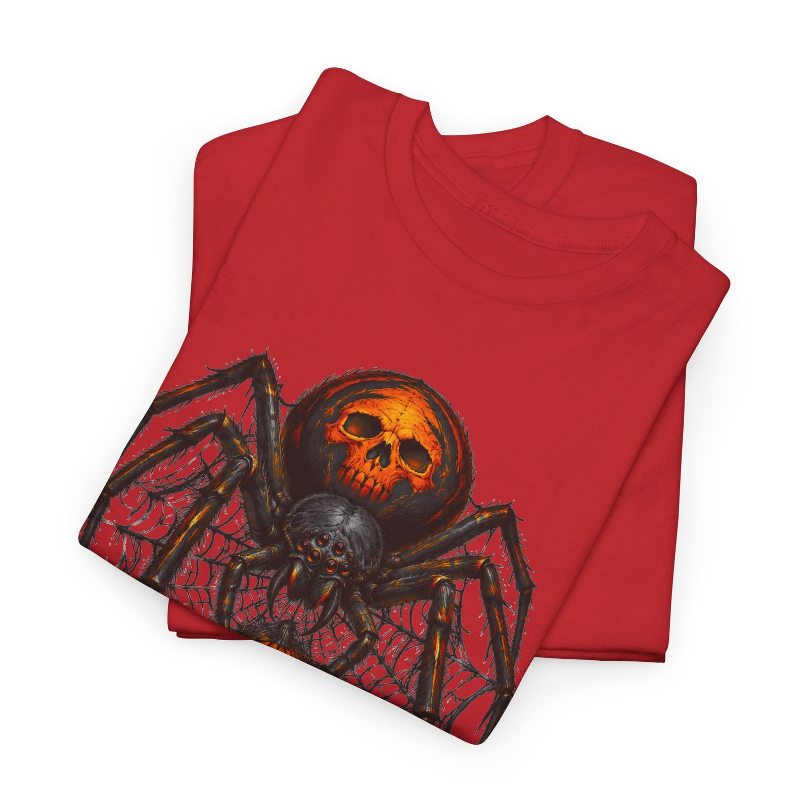 Spider Skull Tee — "Welcome to My Web" Halloween Graphic T-Shirt - Image 27