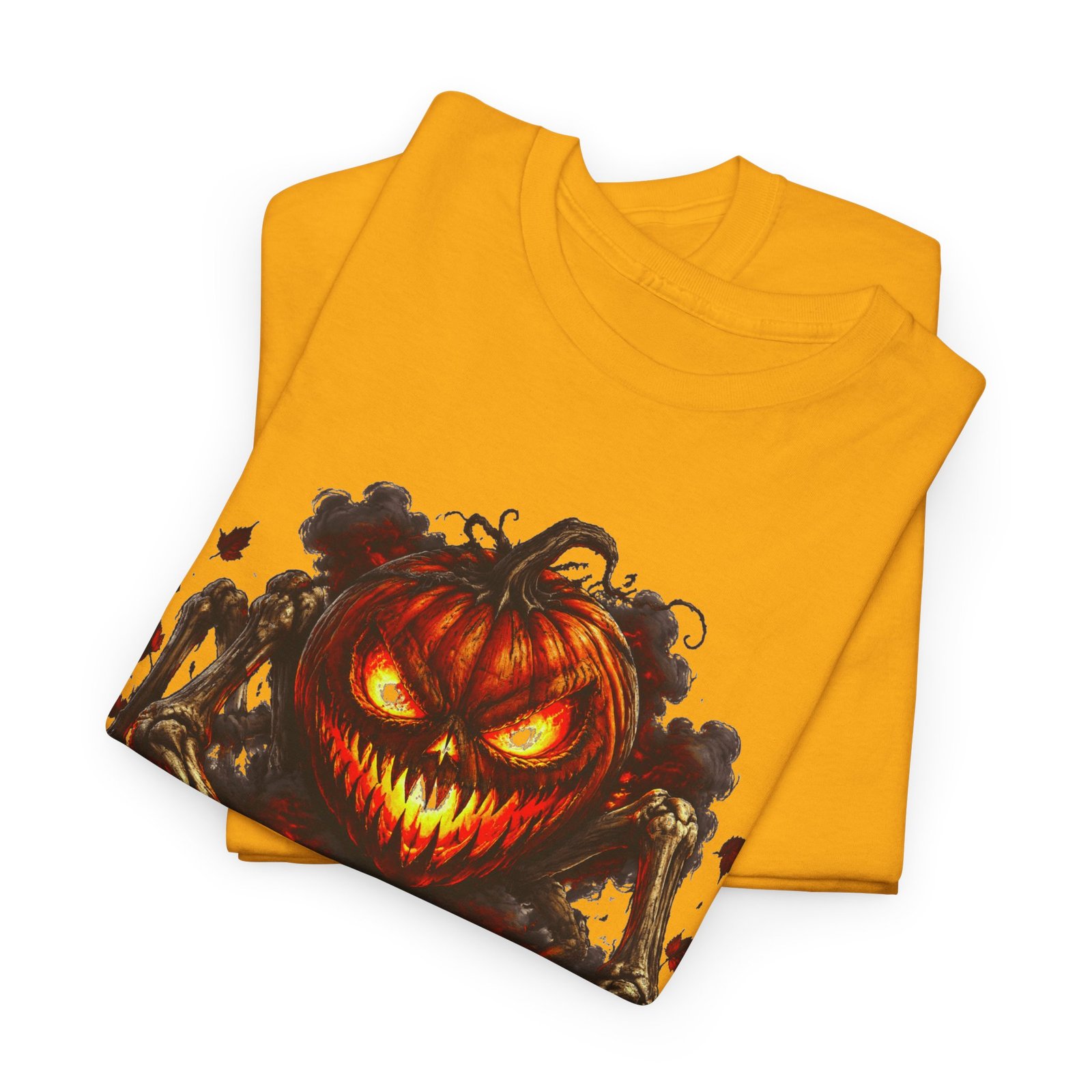 Pumpkin From Hell T-Shirt — Scary Jack-O'-Lantern Halloween Tee - Image 11