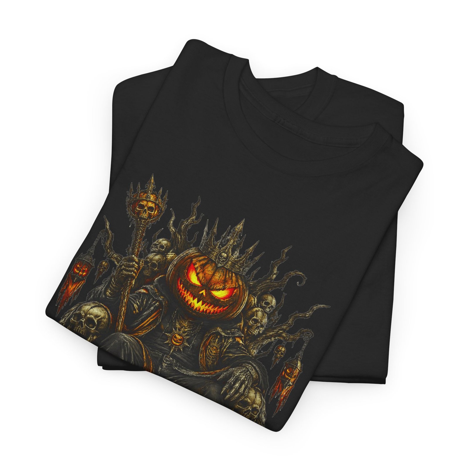 Halloween Pumpkin Throne Tee - Image 7