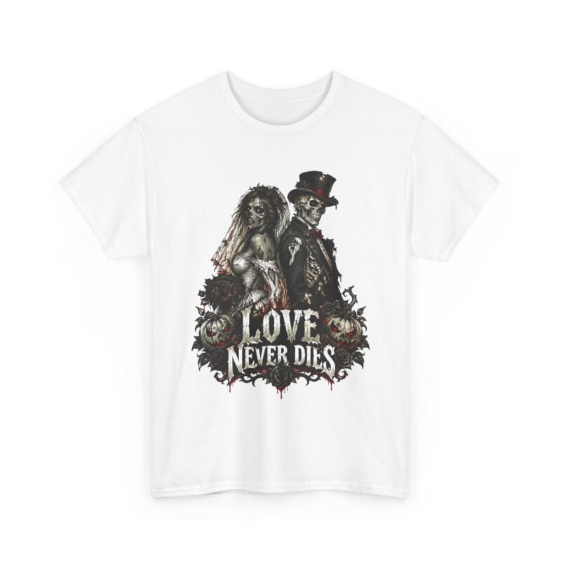 Gothic 'Love Never Dies' Couple T-Shirt