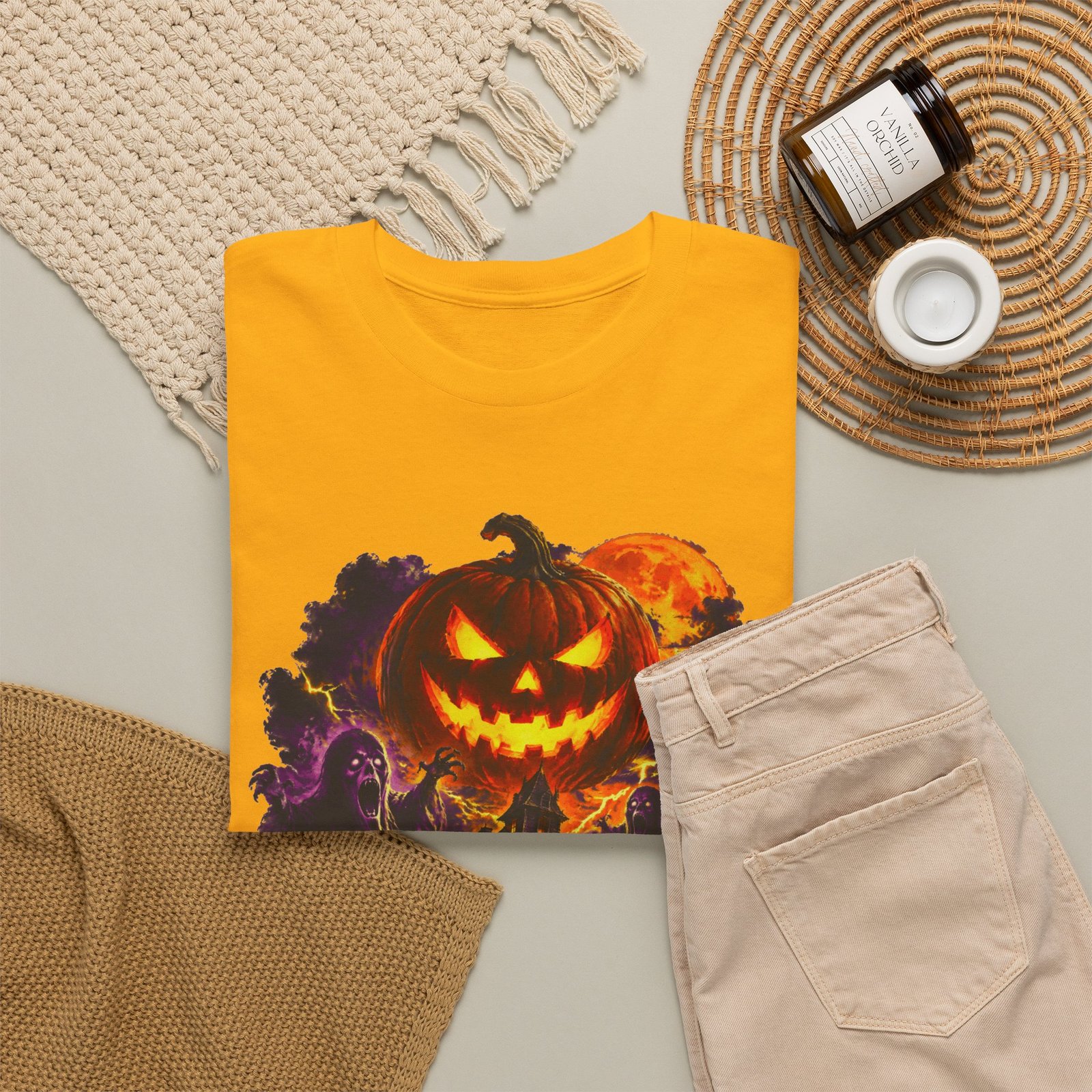 Halloween Night T-Shirt — Jack-O'-Lantern Horror Graphic Tee - Image 12