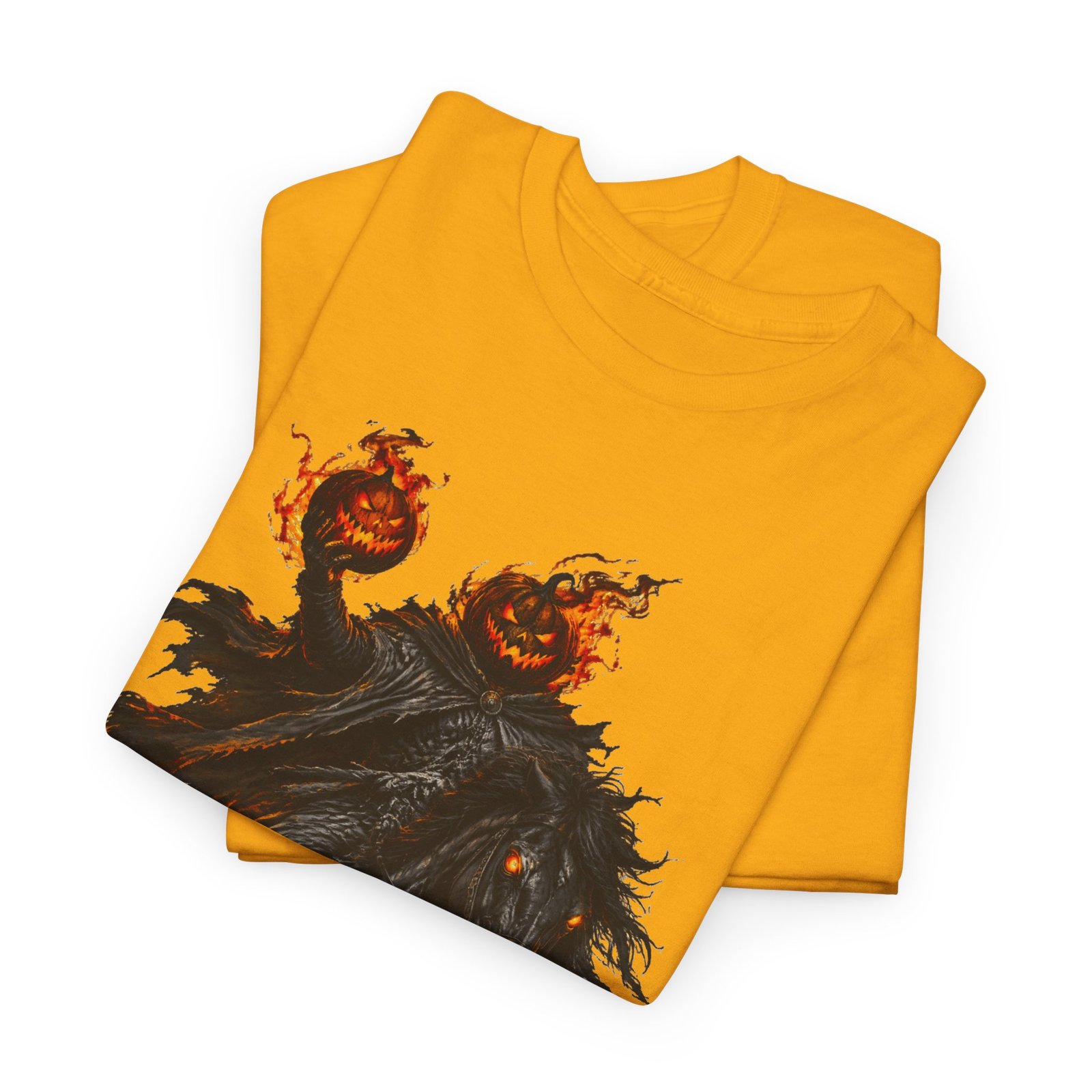 T-Shirt — Headless Night Horror Graphic Tee (Pumpkin-Head Scarecrow Halloween) - Image 11