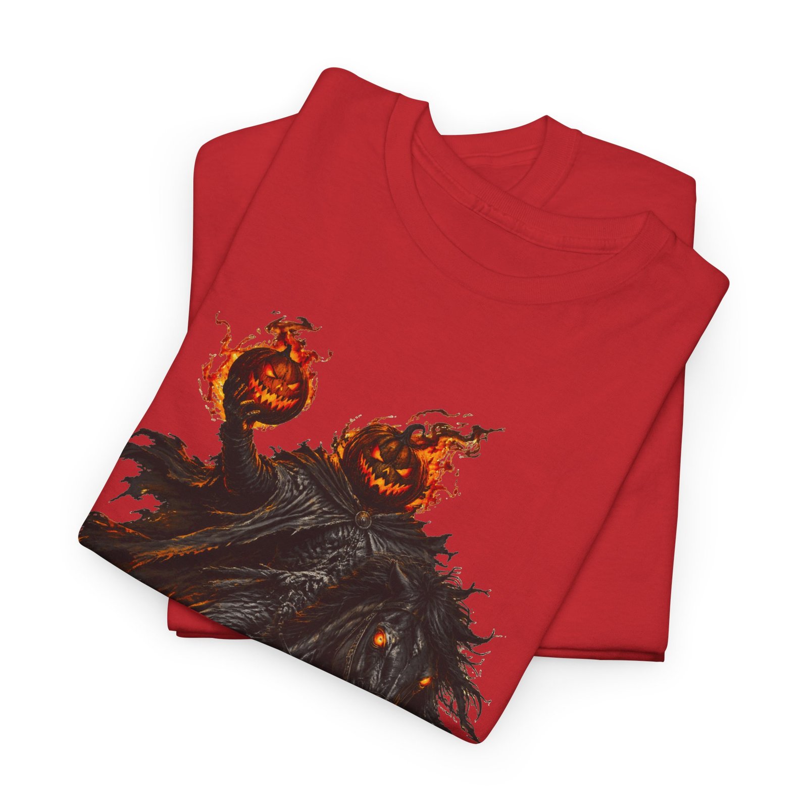 T-Shirt — Headless Night Horror Graphic Tee (Pumpkin-Head Scarecrow Halloween) - Image 31
