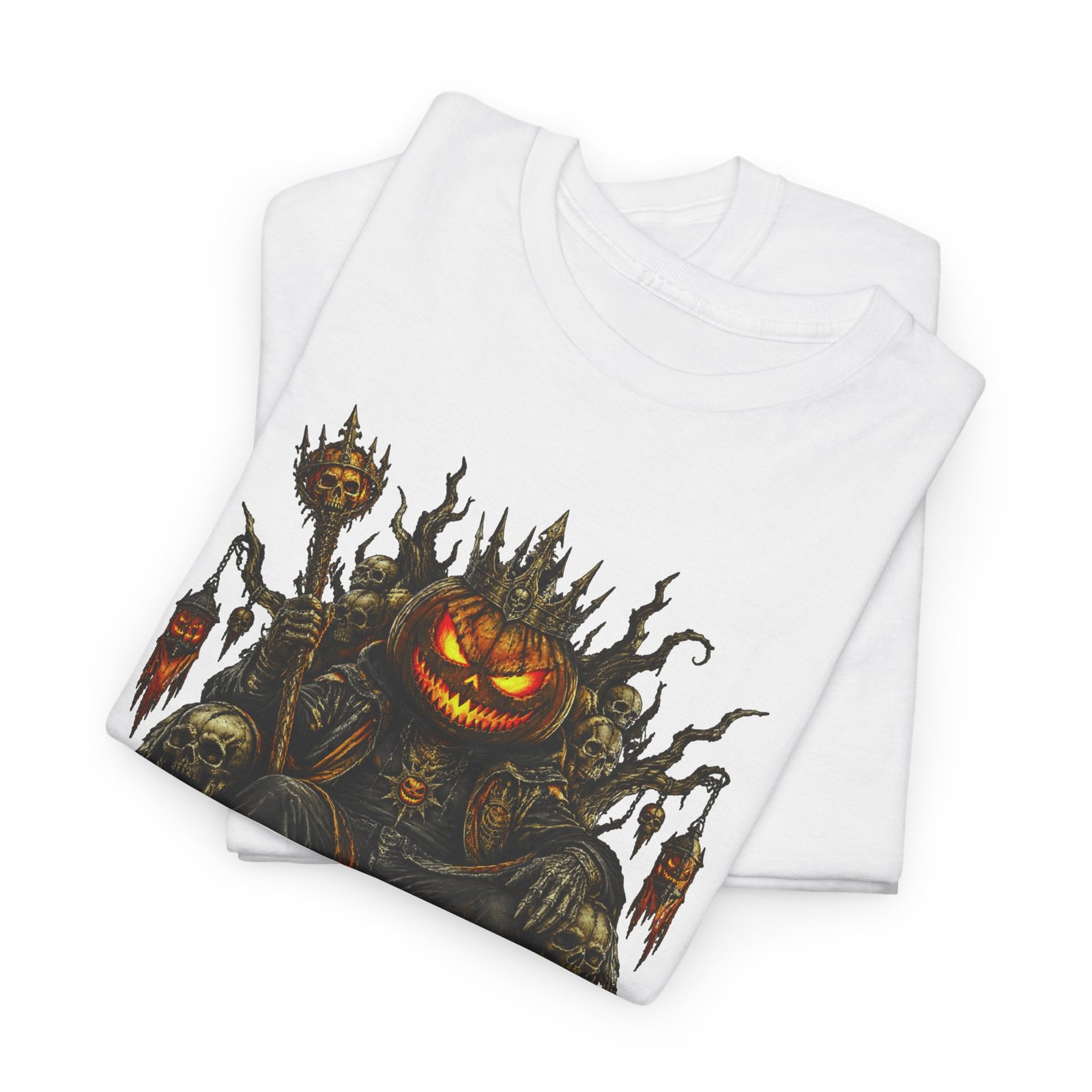 Halloween Pumpkin Throne Tee - Image 3