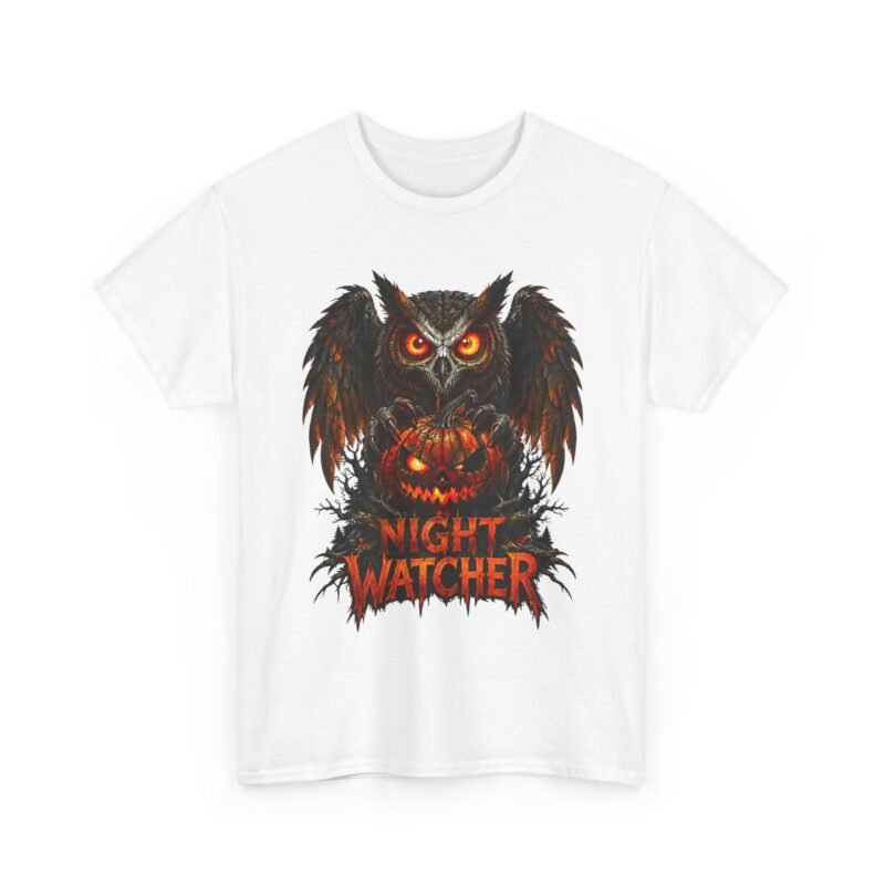 Night Watcher Owl T-Shirt — Halloween Horror Graphic Tee