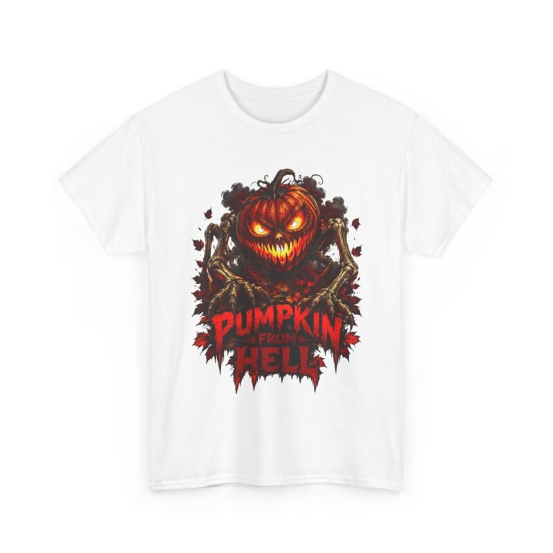 Pumpkin From Hell T-Shirt — Scary Jack-O'-Lantern Halloween Tee