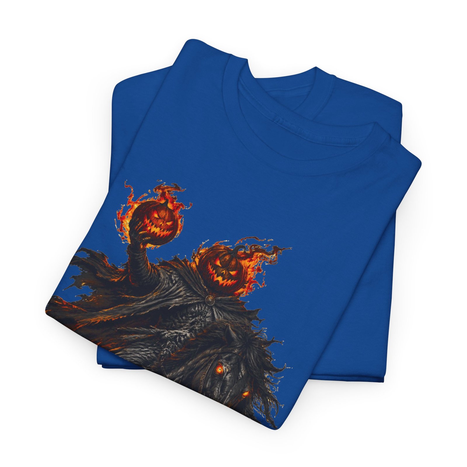 T-Shirt — Headless Night Horror Graphic Tee (Pumpkin-Head Scarecrow Halloween) - Image 23
