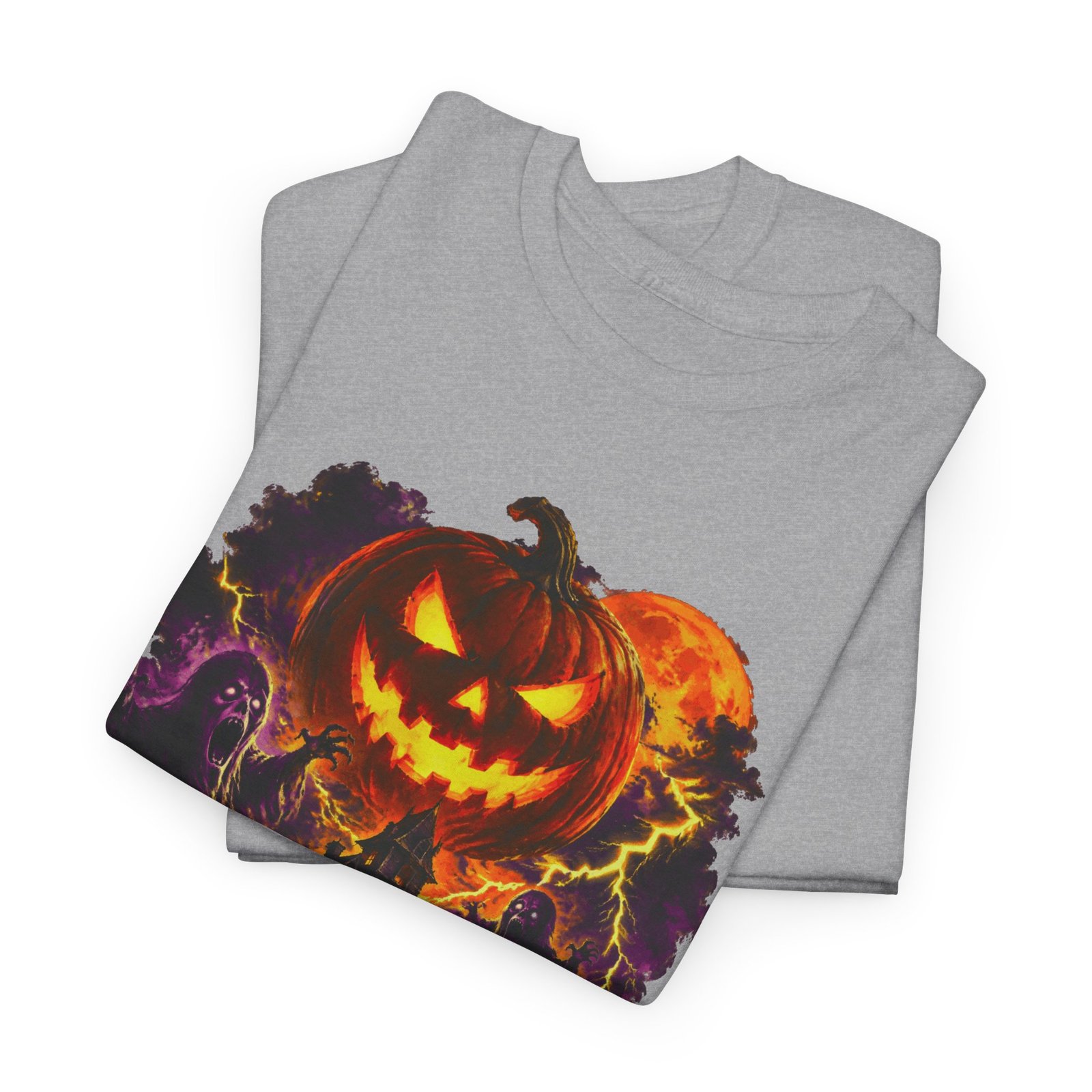 Halloween Night T-Shirt — Jack-O'-Lantern Horror Graphic Tee - Image 7