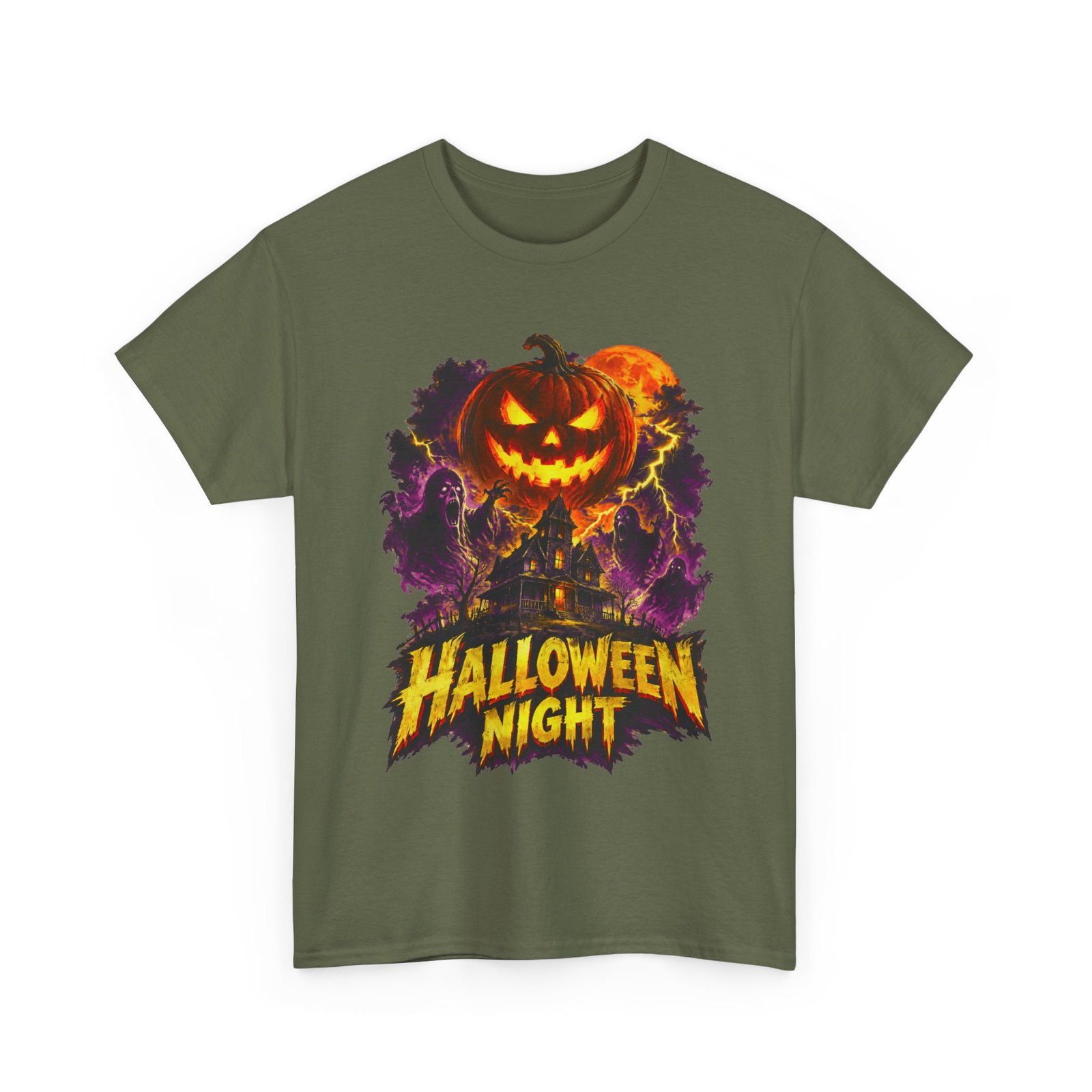 Halloween Night T-Shirt — Jack-O'-Lantern Horror Graphic Tee - Image 13