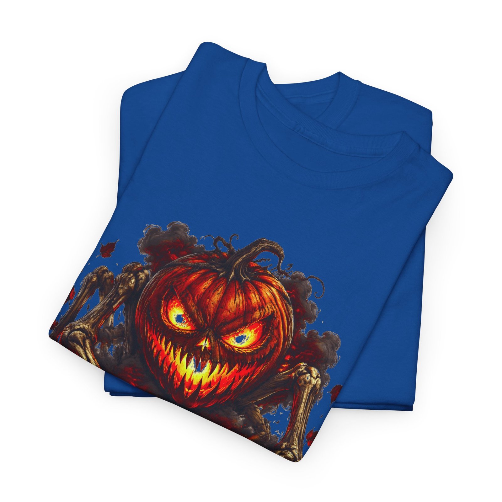 Pumpkin From Hell T-Shirt — Scary Jack-O'-Lantern Halloween Tee - Image 19