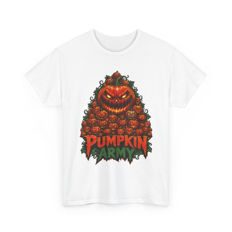Pumpkin Army Tee — Spooky Halloween Jack-O'-Lantern Graphic Shirt