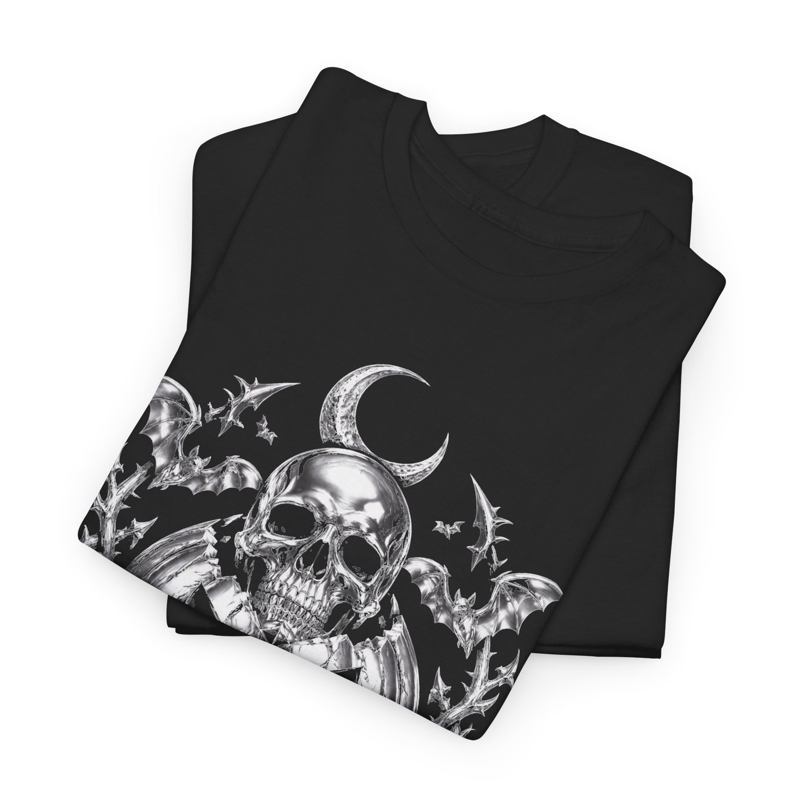 Skull & Pumpkin Gothic Tee — "MAXWELL87" Halloween Shirt - Image 3