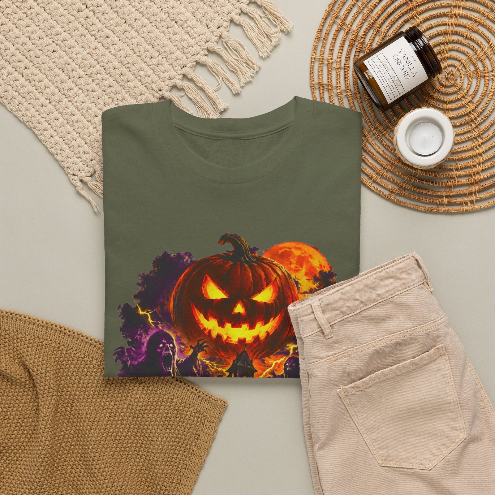 Halloween Night T-Shirt — Jack-O'-Lantern Horror Graphic Tee - Image 16