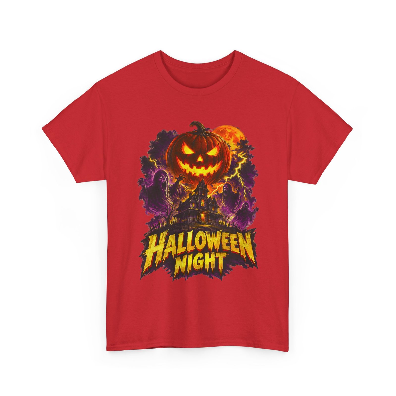 Halloween Night T-Shirt — Jack-O'-Lantern Horror Graphic Tee - Image 21