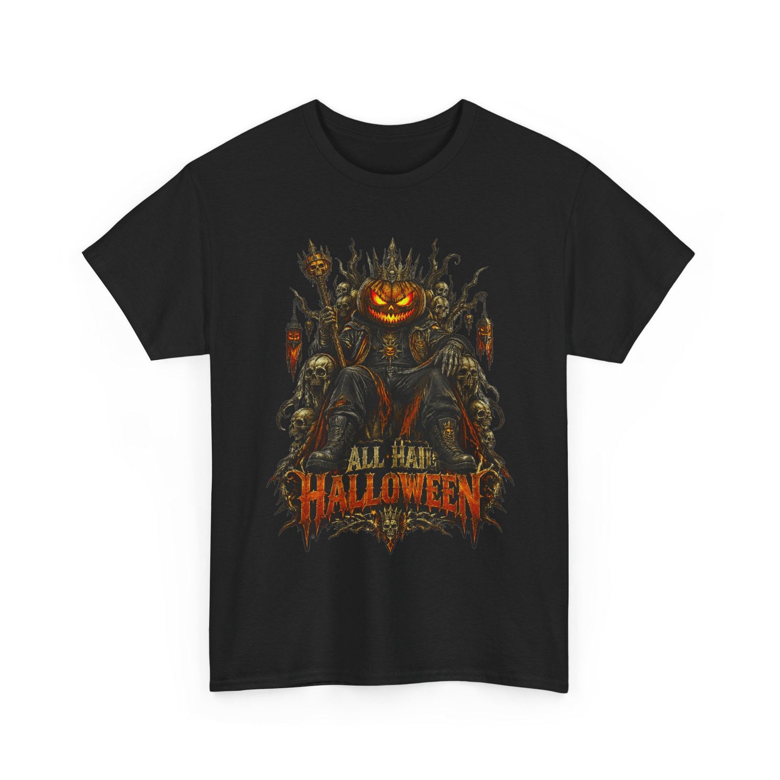 Halloween Pumpkin Throne Tee - Image 5