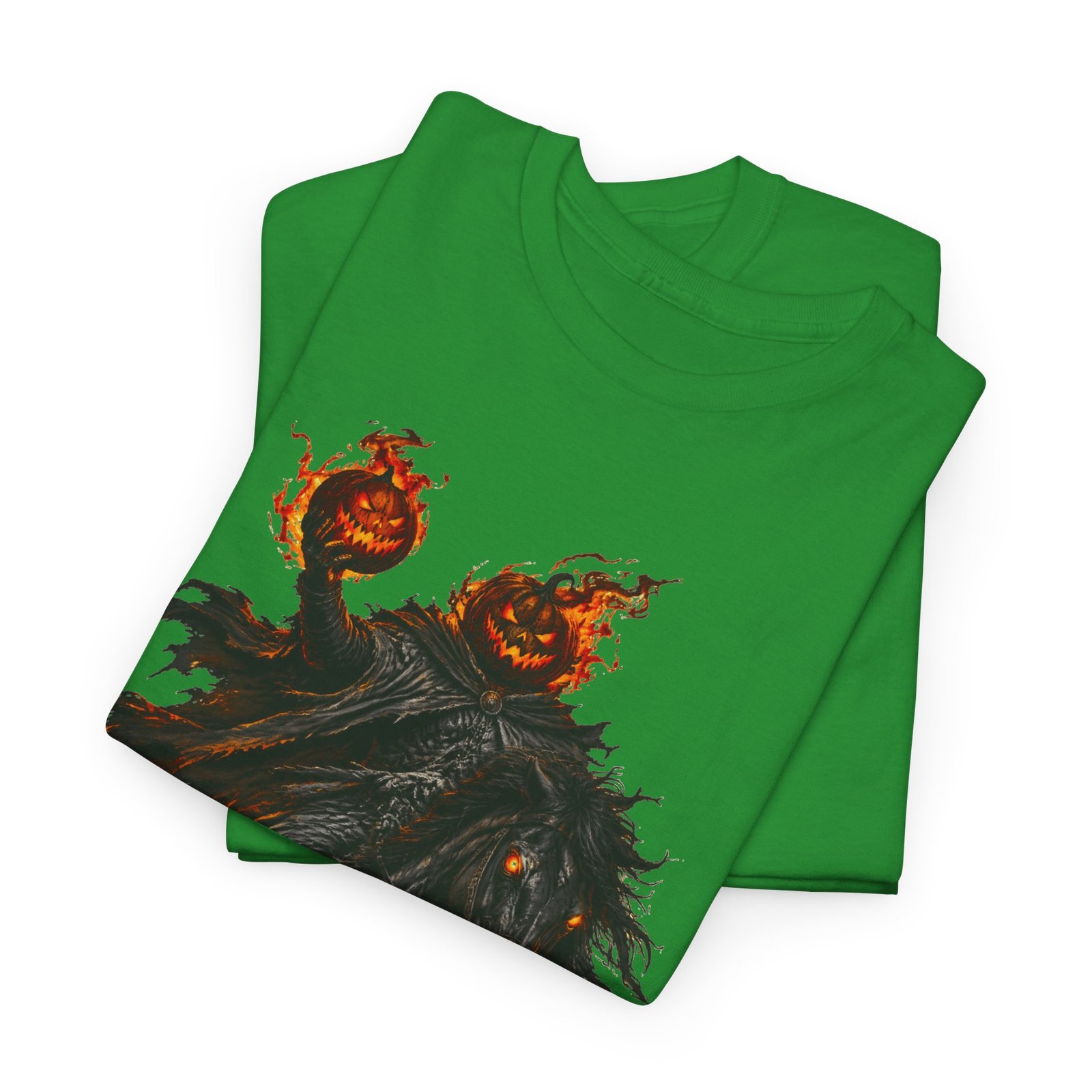 T-Shirt — Headless Night Horror Graphic Tee (Pumpkin-Head Scarecrow Halloween) - Image 19